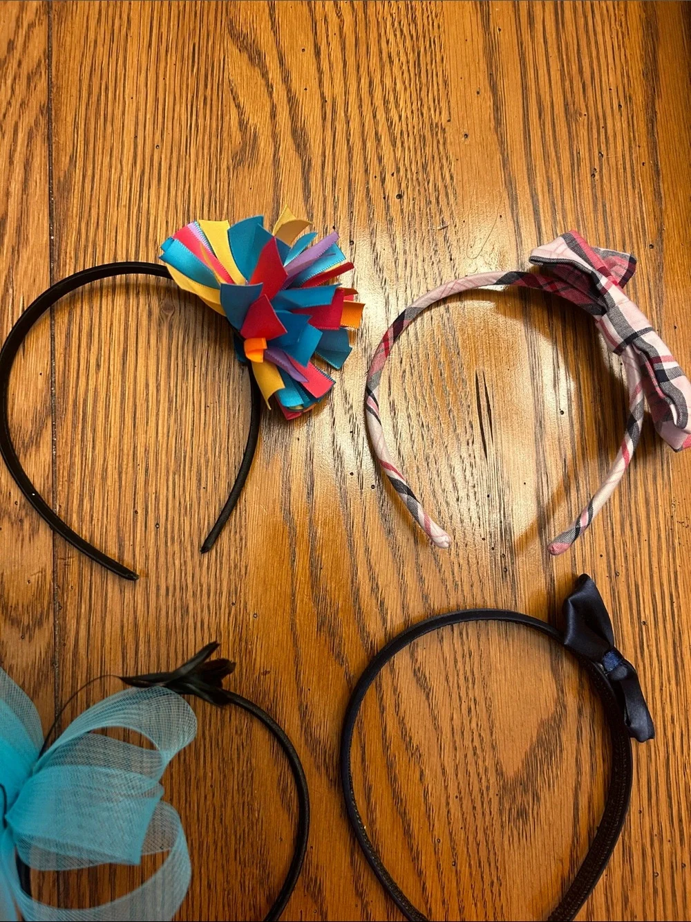 Colorful Assorted Girls' Headband Set - Pink, Coral, Blue, Black, Green